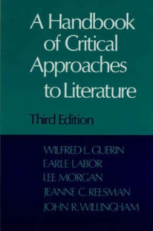 Cover of A Handbook of Critical Approaches to Literature