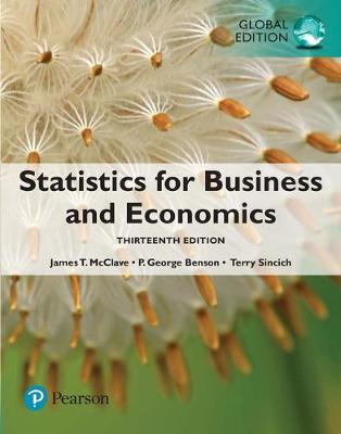 Book cover for Statistics for Business and Economics plus Pearson MyLab Statistics with Pearson eText, Global Edition