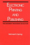 Book cover for Electronic Printing and Publishing