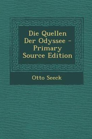 Cover of Die Quellen Der Odyssee