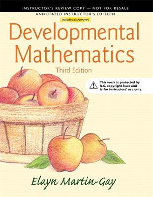 Book cover for Annotated Instructor's Edition for Developmental Mathematics