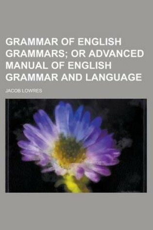 Cover of Grammar of English Grammars