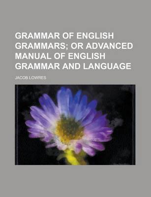 Book cover for Grammar of English Grammars