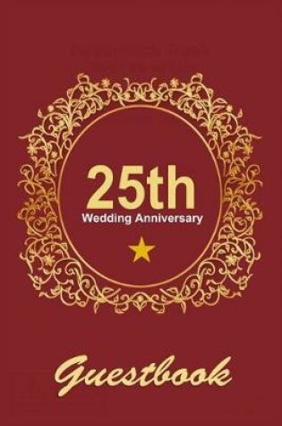 Cover of 25th Wedding anniversary guest book