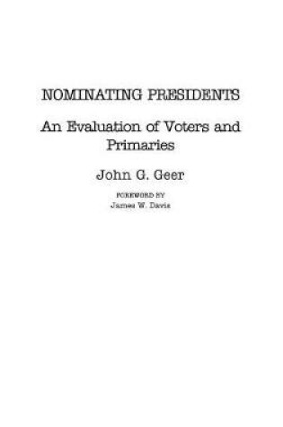 Cover of Nominating Presidents