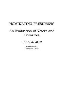 Book cover for Nominating Presidents