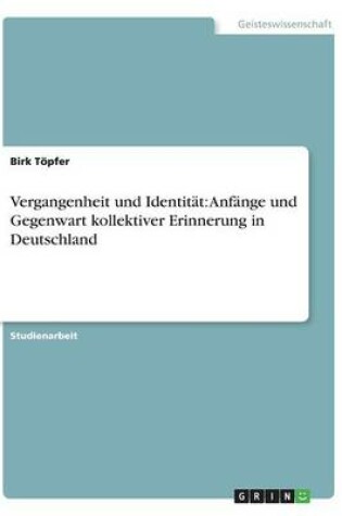 Cover of Vergangenheit und Identitat