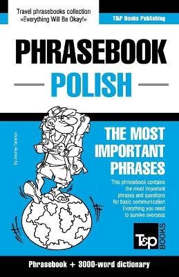 Book cover for English-Polish phrasebook and 3000-word topical vocabulary