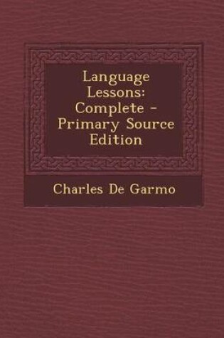 Cover of Language Lessons