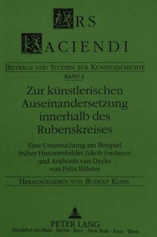 Cover of Zur Kuenstlerischen Auseinandersetzung Innerhalb Des Rubenskreises