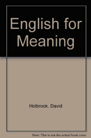 Cover of English for Meaning