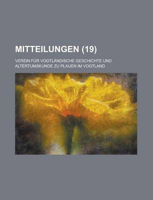 Book cover for Mitteilungen (19 )