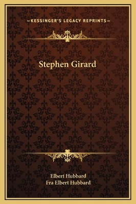 Book cover for Stephen Girard