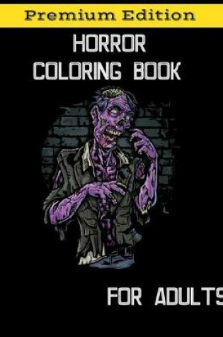 Cover of Horror Coloring Book for Adults