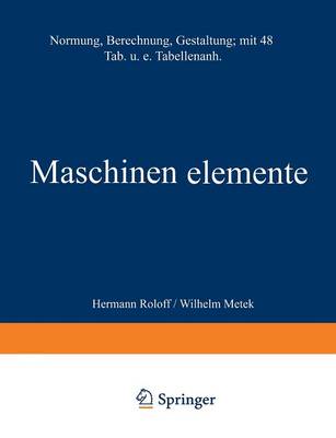 Book cover for Maschinen Elemente