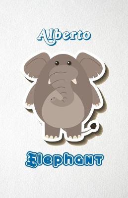 Book cover for Alberto Elephant A5 Lined Notebook 110 Pages