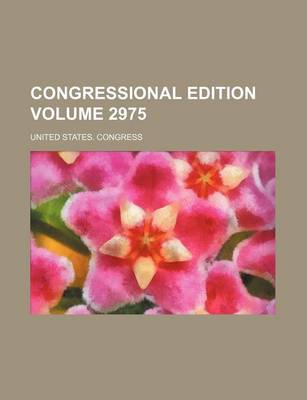 Book cover for Congressional Edition Volume 2975