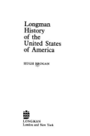 Cover of Longman History of the United States of America