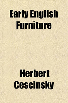 Book cover for Early English Furniture