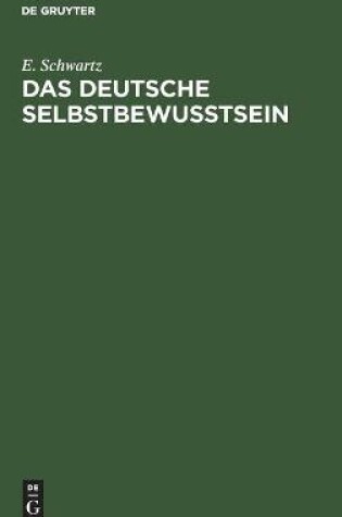 Cover of Das Deutsche Selbstbewußtsein