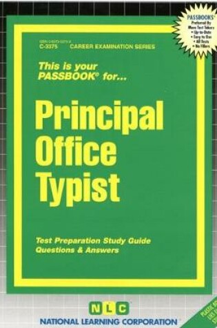 Cover of Principal Office Typist