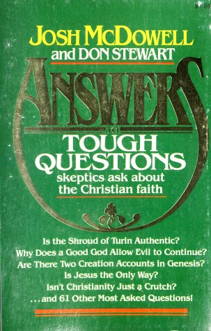 Book cover for Answers to Tough Questions Skeptics Ask about the Christian Faith