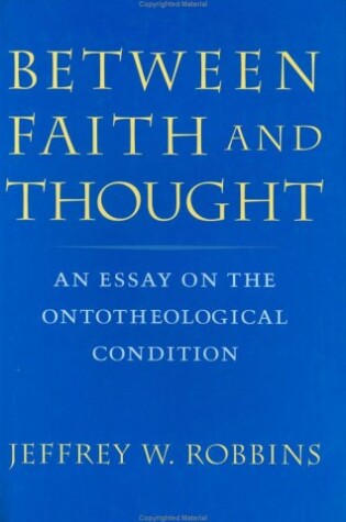 Cover of Between Faith and Thought