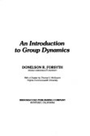 Cover of Introduction to Group Dynamics