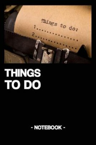 Cover of Things to Do