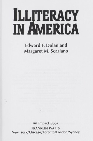 Cover of Illiteracy in America