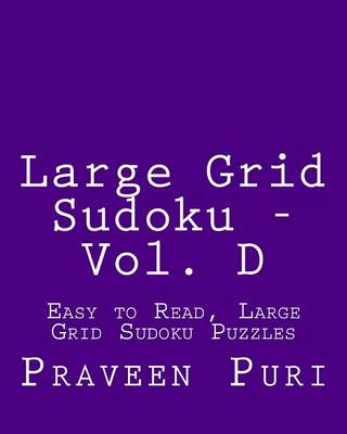 Book cover for Large Grid Sudoku - Vol. D