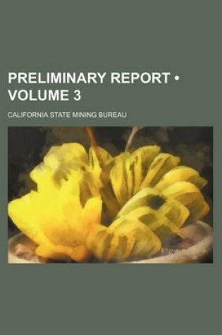 Cover of Preliminary Report (Volume 3)