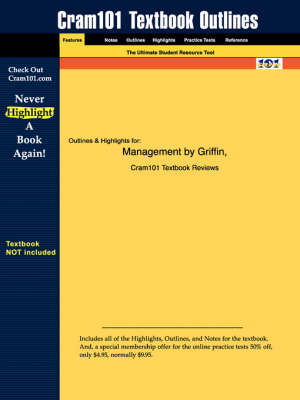 Cover of Studyguide for Management by Griffin, ISBN 9780618113613