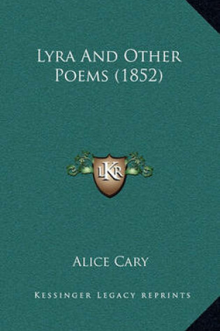 Cover of Lyra and Other Poems (1852)