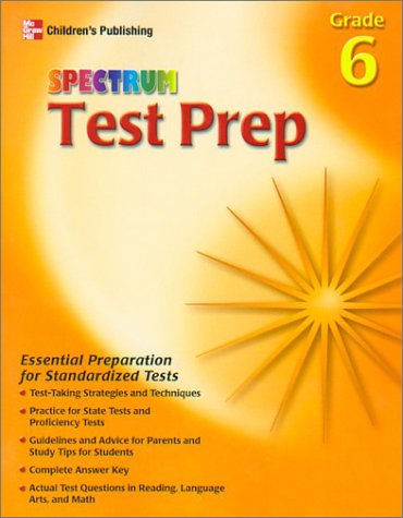 Book cover for Spectrum Test Prep, Grade 6