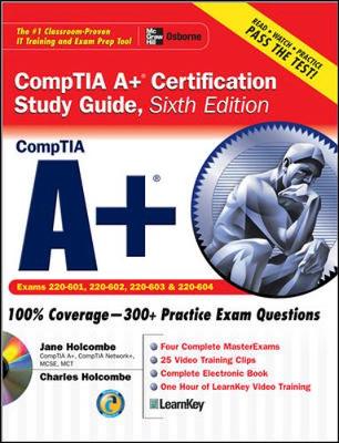 Book cover for A+ Certification Study Guide, Sixth Edition
