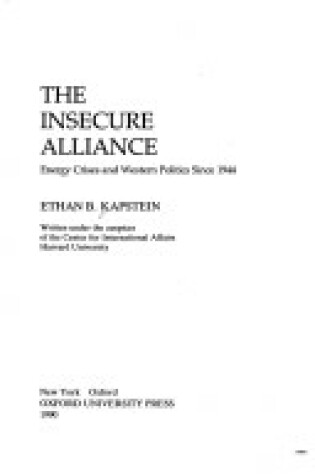 Cover of The Insecure Alliance