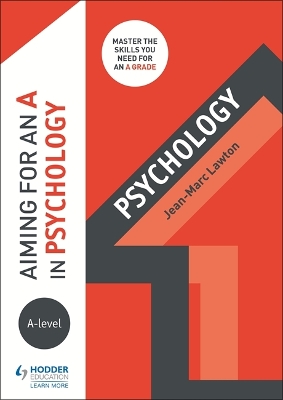 Book cover for Aiming for an A in A-level Psychology