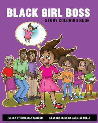 Book cover for Black Girl Boss Story Coloring Book