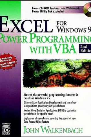 Cover of Excel for Windows '95 Power Programming with VB