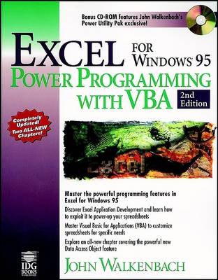 Book cover for Excel for Windows '95 Power Programming with VB