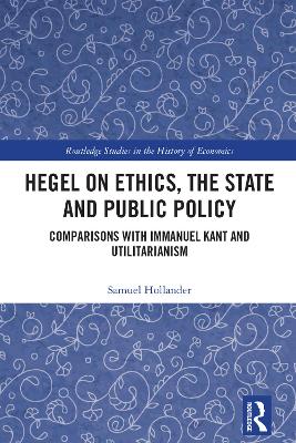 Book cover for Hegel on Ethics, the State and Public Policy