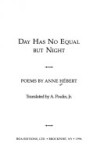 Book cover for Day Has No Equal But Night