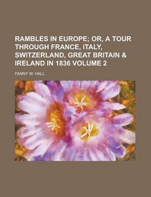 Book cover for Rambles in Europe Volume 2