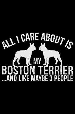 Book cover for All I Care About Is My Boston Terrier and Like Maybe 3 people