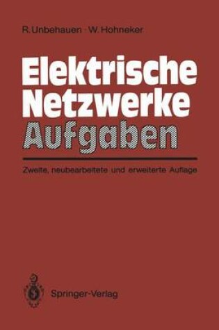 Cover of Elektrische Netzwerke Aufgaben