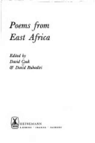Cover of Poems from East Africa