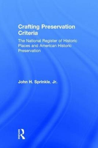 Cover of Crafting Preservation Criteria