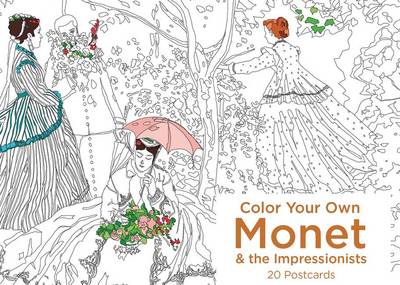 Book cover for Color Your Own Monet and the Impressionists 20 Postcards