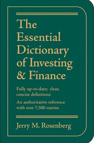 Cover of The Essential Dictionary of Investing & Finance